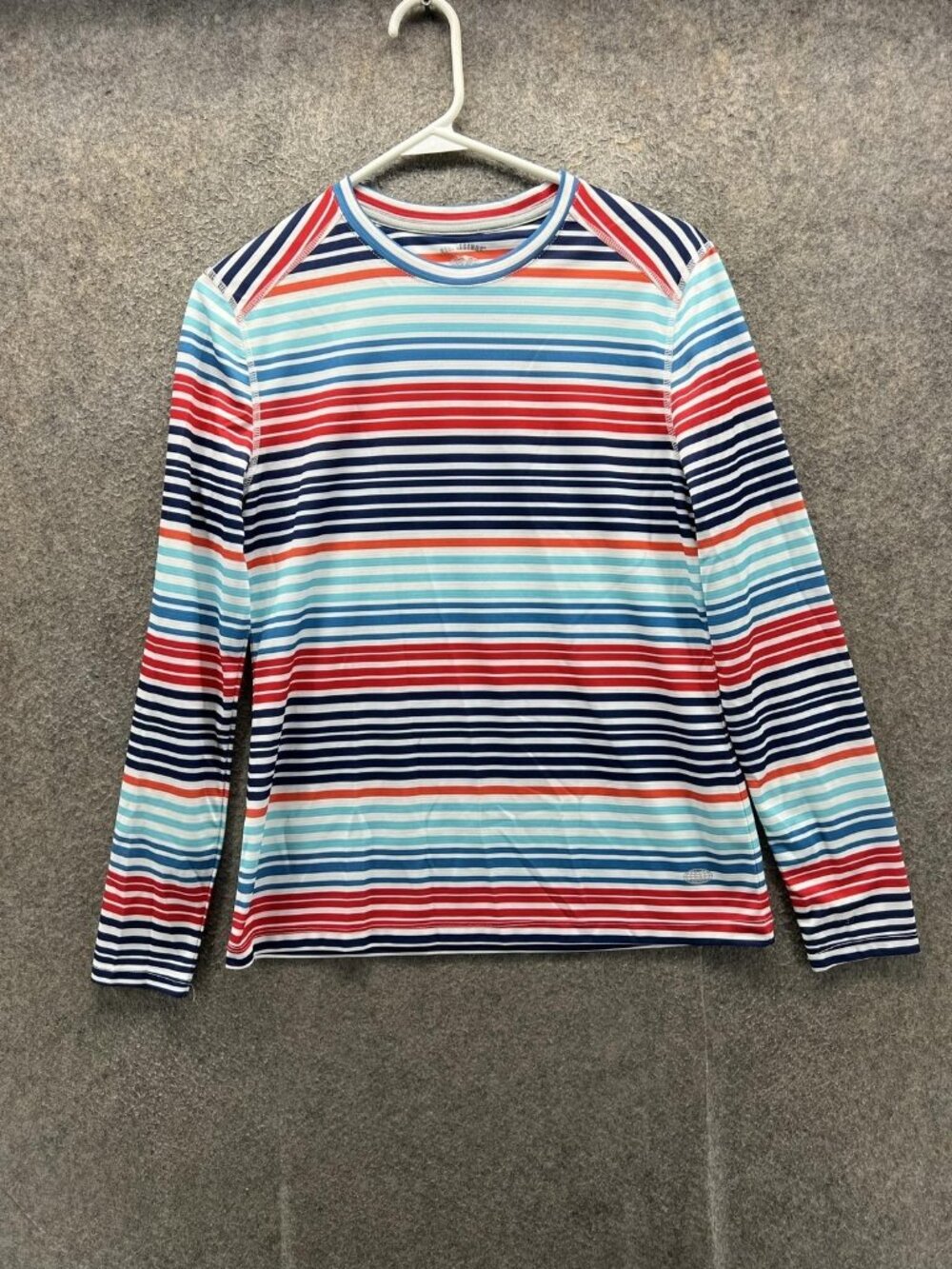 Reel Legends Shirt Mens Small Long Sleeve Freeline Striped Fishing Top